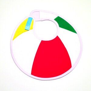 Dibs on Bibs, Beach Ball Baby Bib